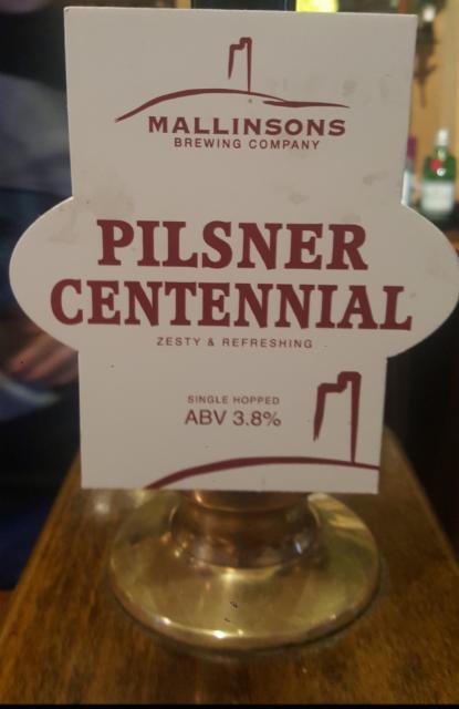 Pilsner Centennial 3.8%, Mallinsons Brewing Company, England