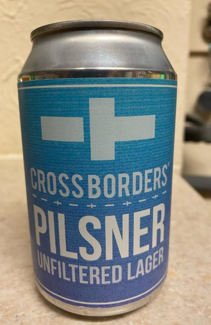 Pilsner Unfiltered Lager 4.0%, Cross Borders Brewing Company, Scotland