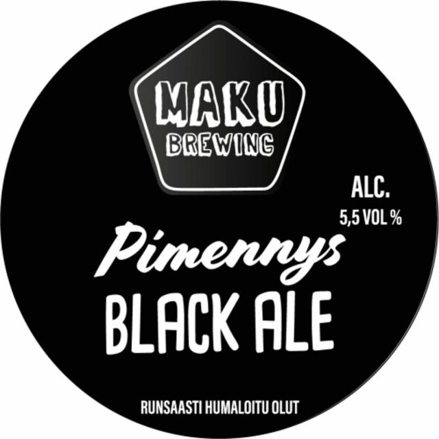 Pimennys Black Ale 5.5%, Maku Brewing, Finland