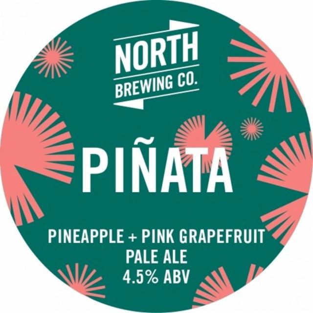 Piñata Pineapple + Pink Grapefruit Pale Ale 4.5%, North Brewing Co., England