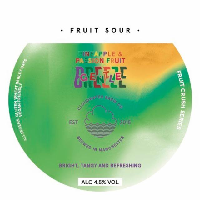 Pineapple & Passion Fruit Gentle Breeze 4.5%, Cloudwater Brew Co., England