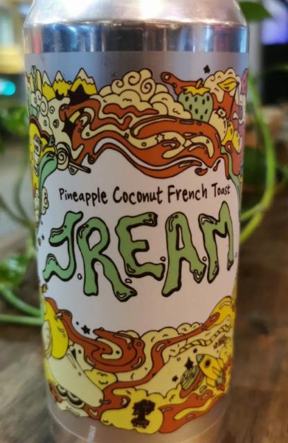 Pineapple Coconut French Toast J.R.E.A.M 4.8%, Burley Oak Brewing Company, United States