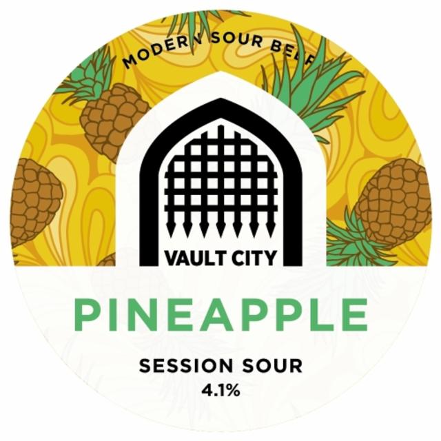 Pineapple Session Sour 4.1%, Vault City Brewing, Scotland