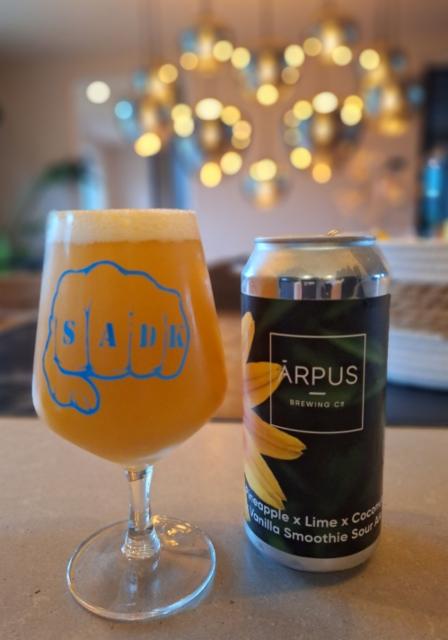 Pineapple X Lime X Coconut X Vanilla Smoothie Sour Ale 4.5%, Ārpus Brewing Co., Latvia