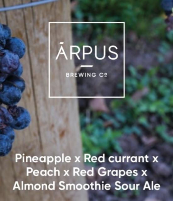 Pineapple x Red Currant x Peach x Red Grapes x Almond Smoothie Sour Ale 4.5%, Ārpus Brewing Co., Latvia