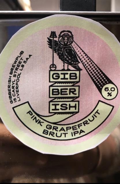 Pink Grapefruit Brut IPA 6.0%, Gibberish, England