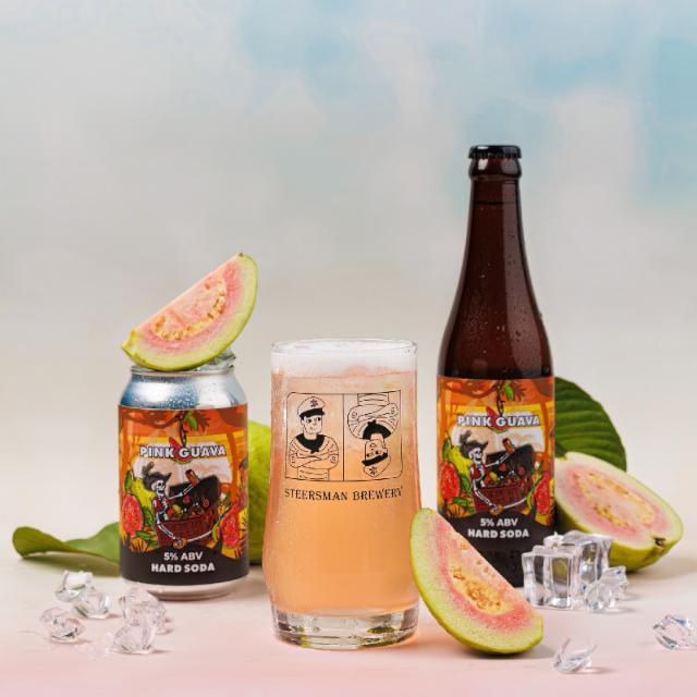 Pink Guava Hard Soda 4.9%, Steersman, Vietnam