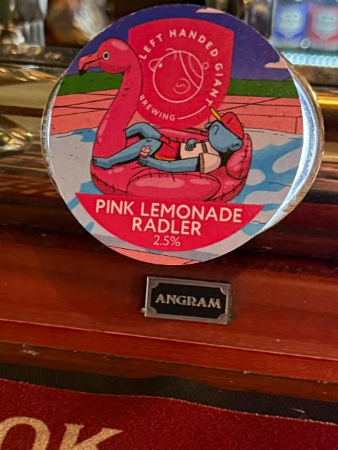 Pink Lemonade Radler 2.5%, Left Handed Giant Brewing, England