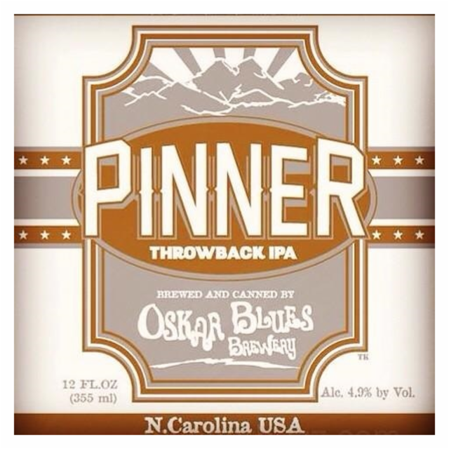 Pinner Throwback IPA (w/ Mango) 4.9%, Oskar Blues Brewery, United States
