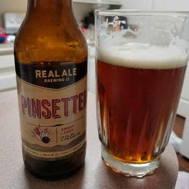 Pinsetter 5.4%, Real Ale Brewing Company, United States