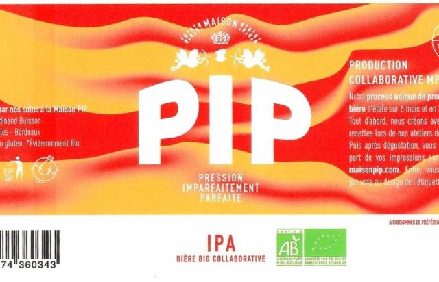 PIP Double IPA 8.0%, Maison PIP | Brasserie Collaborative & Culturelle, France