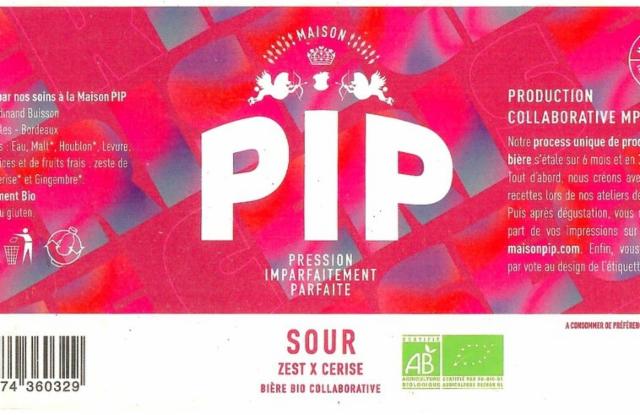 PIP Sour Zest X Cerise 4.0%, Maison PIP | Brasserie Collaborative & Culturelle, France