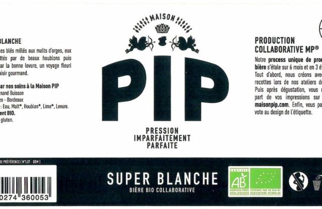 PIP Super Blanche 4.5%, Maison PIP | Brasserie Collaborative & Culturelle, France