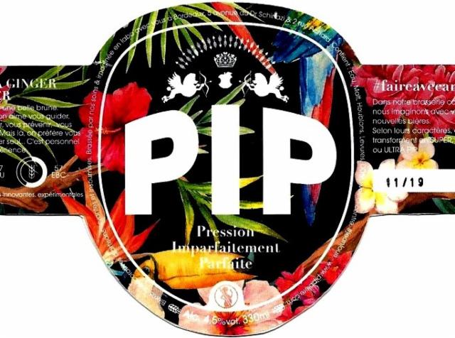 PIP Ultra Ginger Porter 4.5%, Maison PIP | Brasserie Collaborative & Culturelle, France