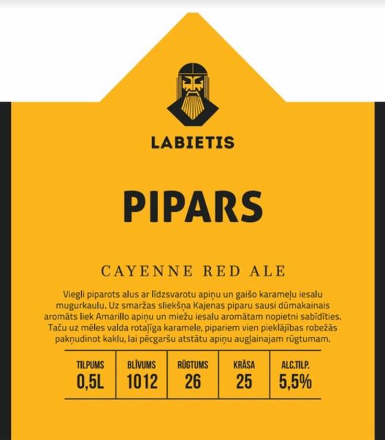Pipars / Pepper 5.5%, Labietis, Latvia