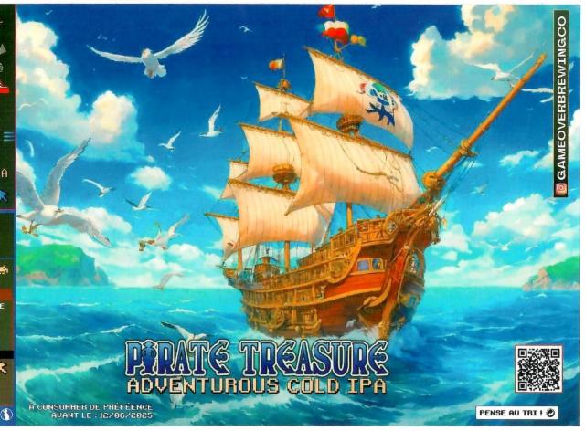 Pirate Treasure 6.5%, Game Over Brewing Co., France