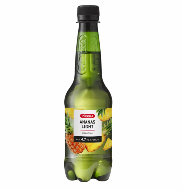 Pirkka Ananassiideri Light 4.7%, Olvi, Finland