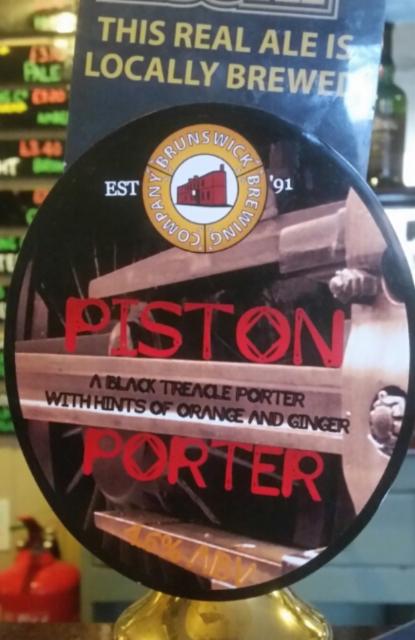 Piston Porter 4.6%, Brunswick Brewing Company, England