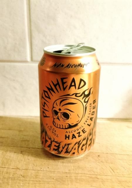 Pistonhead Haze Lager Non Alcoholic 0.5%, Brutal Brewing (Spendrups Bryggeri), Sweden