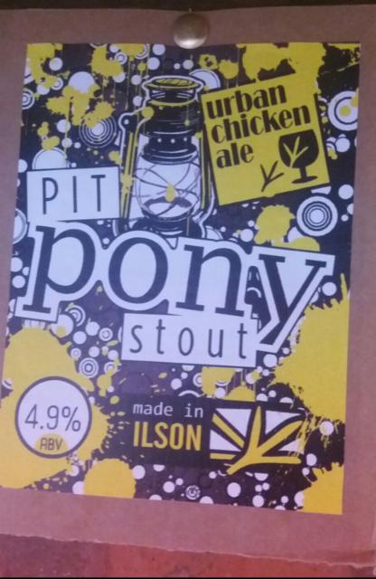 Pit Pony Stout 4.9%, Urban Chicken Ale, England
