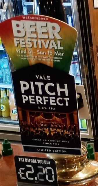 pitch perfect 5.0%, Vale Brewery, England