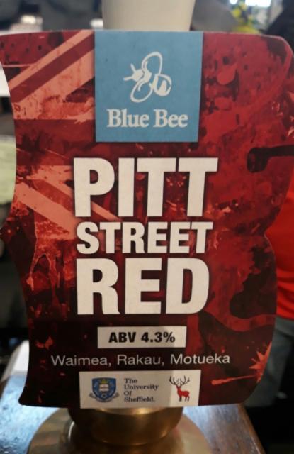 Pitt Street Red 4.3%, Blue Bee Brewery, England