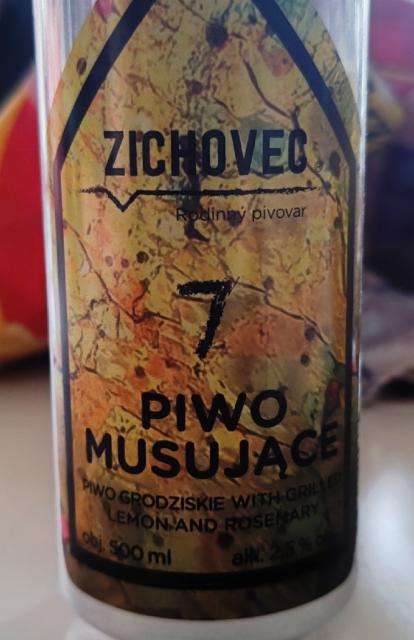 Piwo Musujące 7 2.5%, Rodinný Pivovar Zichovec, Czech Republic