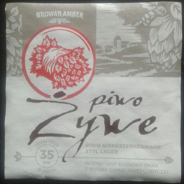 Piwo Żywe Lager 6.2%, Browar Amber, Poland