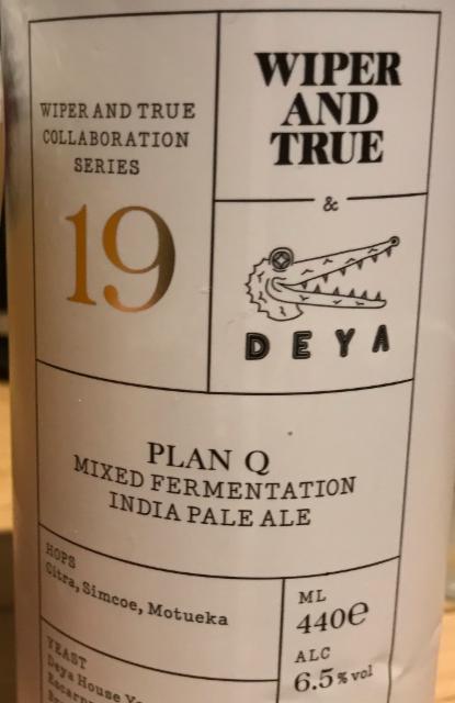 Plan Q 6.5%, Wiper and True, England