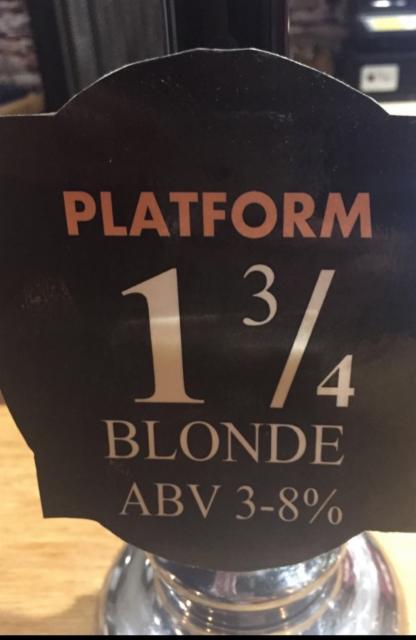 Platform 1 3/4 3.8%, Empire Brewing, England