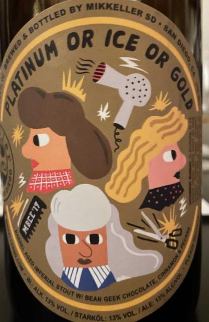 Platinum or Ice or Gold 13.0%, Mikkeller Brewing San Diego, United States