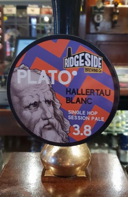 Plato (Hallertau Blanc) 3.8%, Ridgeside Brewery, England