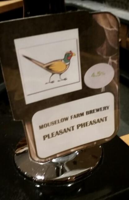 Pleasant Pheasant 4.5%, Mouselow Farm, England