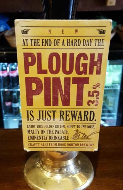 Plough Pint 3.5%, Hook Norton Brewery, England