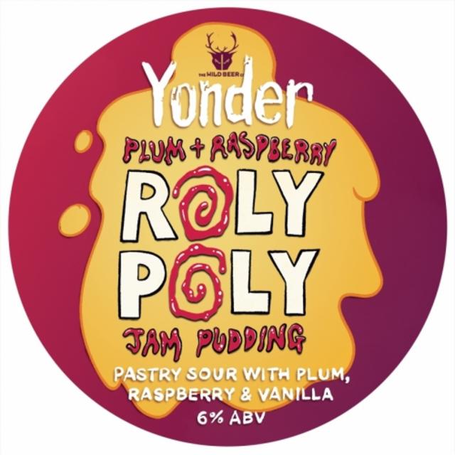 Plum + Raspberry Roly Poly Jam Pudding 6.0%, Yonder Brewing, England