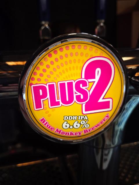 plus 2 6.6%, Blue Monkey Brewery, England