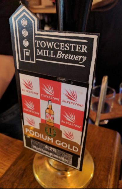 Podium Gold 4.2%, Towcester Mill Brewery, England