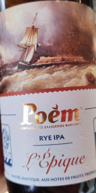 poem rye ipa, Brasserie Poèm