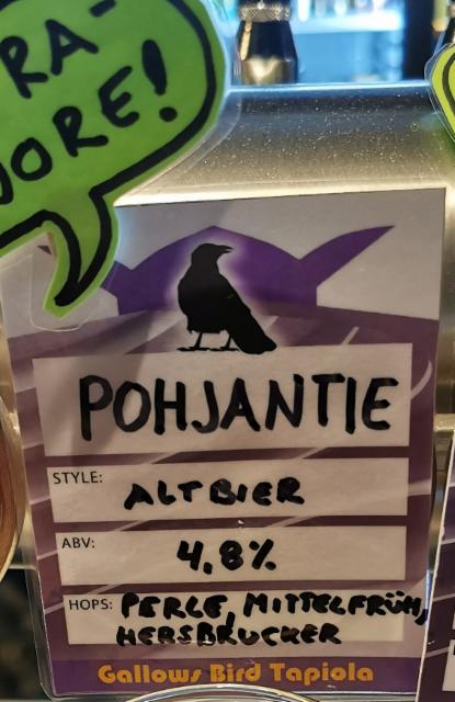 Pohjantie 4.8%, Brew-Pub Gallows Bird, Finland