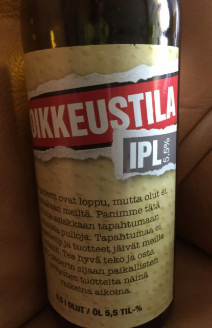 Poikkeustila IPL 5.5%, Espoon Oma Panimo, Finland