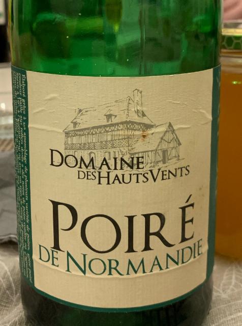 Poiré de Normandie 4.0%, Domaine des Hauts Vents, France