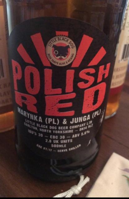 Polish Red 5.6%, Little Black Dog Beer Company Limited, England