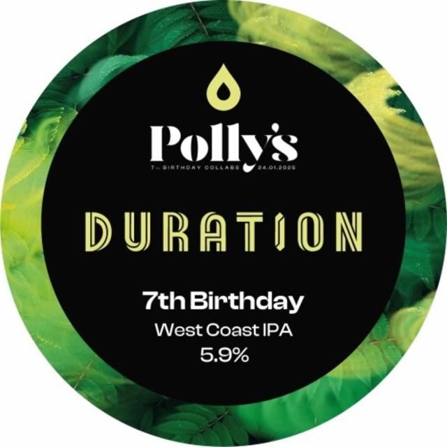 Polly's X Duration - 7th Birthday 5.9%, Polly's Brew Co., Wales