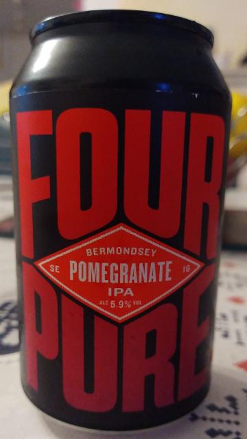 Pomegranate IPA 5.9%, Fourpure Brewing Co., England