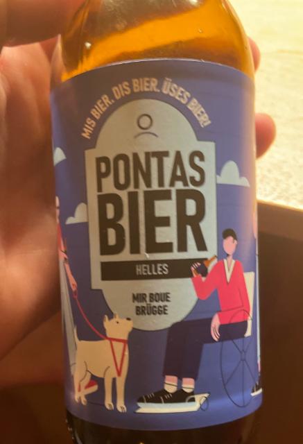 Pontas Bier Helles 4.7%, thunbier, Switzerland