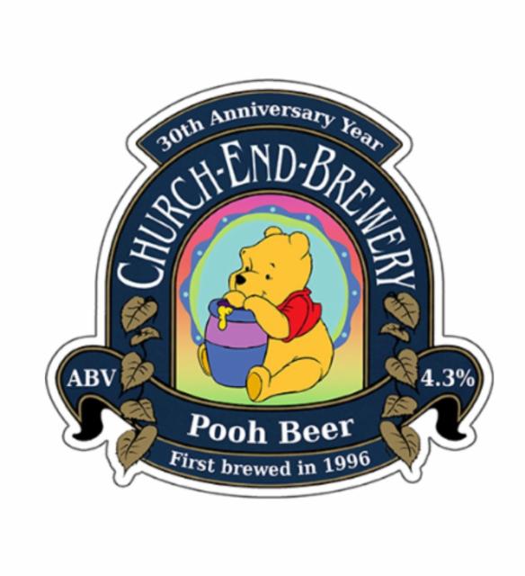 Pooh Beer 4.3%, Church End Brewery, England