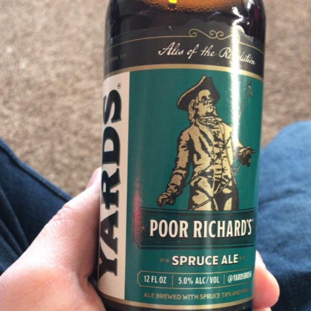 Poor Richard's Spruce Ale 5.0%, Yards Brewing Company, United States
