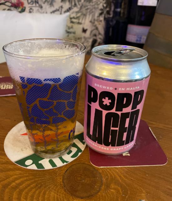 Popp Lager 4.8%, Lord Chambray Brewery, Malta