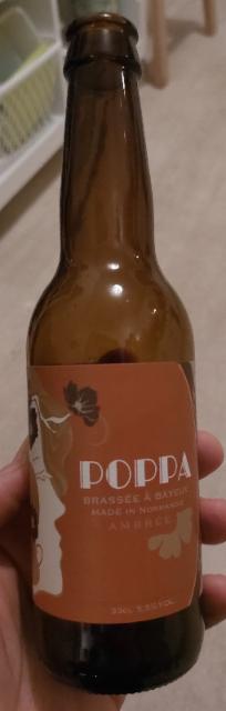 Poppa Ambrée 5.5%, Brasserie Baya - Inohop, France