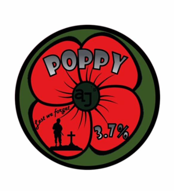 Poppy 3.7%, AJ's Ales, England